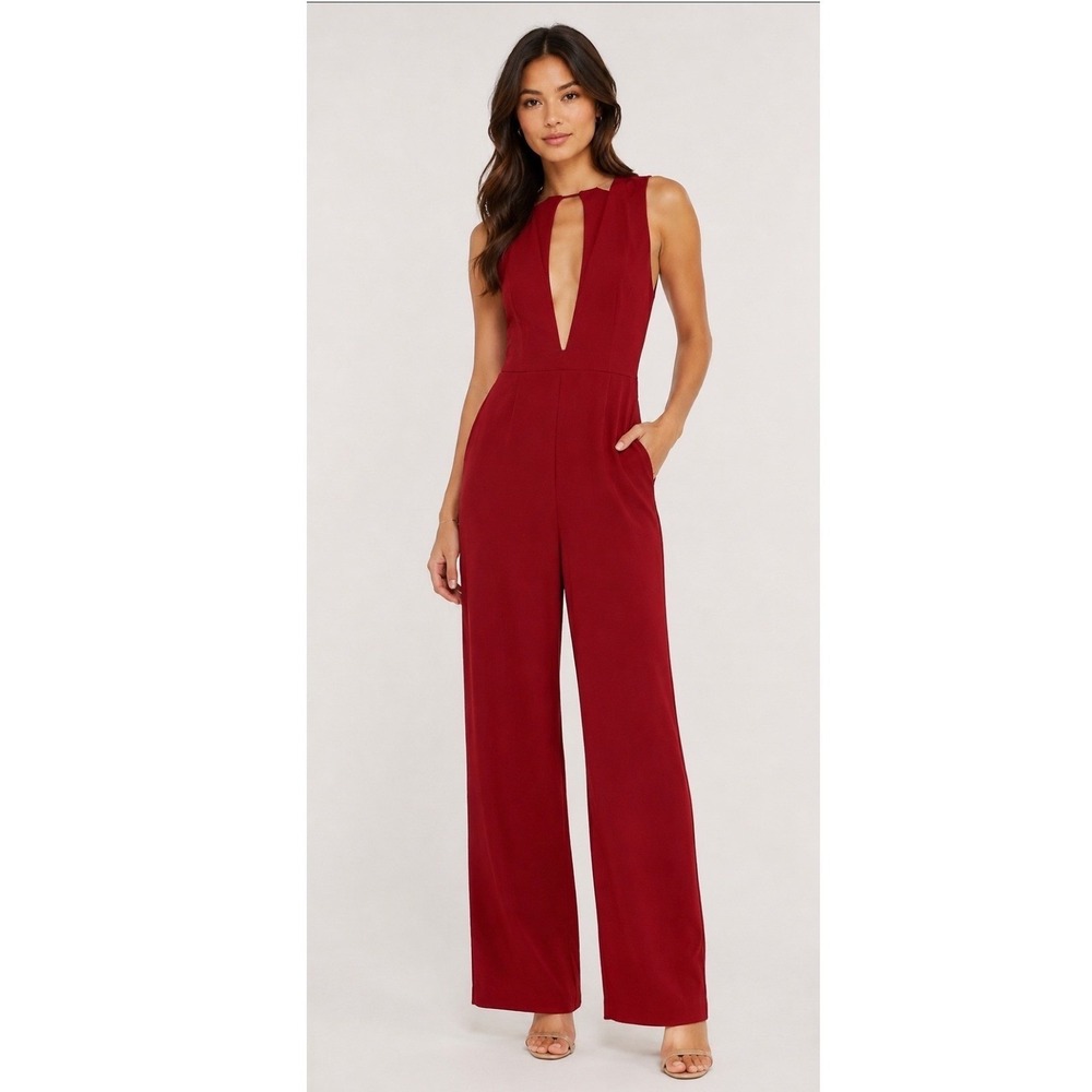 Y2k Vintage Club L London Jumpsuit Red Size 4 Mobwife Boho Grannycore